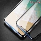  Kính cường lực 3D siêu mỏng Baseus LV185 cho iPhone X (0.2mm, Ultra Thin, 3D Tempered Glass Screen Protector) 