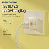  Củ Sạc Nhanh ROCK Crayon Shinchan T43 Dual Port A+C PD 20W 
