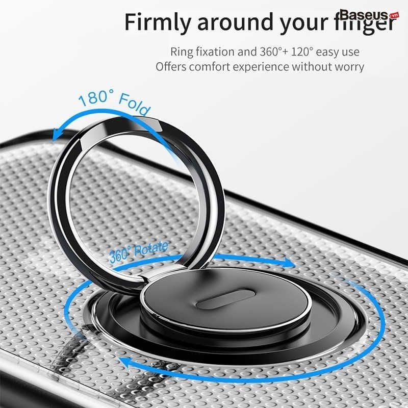  Ốp lưng tích hợp Ring Holder Baseus Dot Bracket Case cho iPhone X/XS/XR/XS Max 