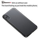  Ốp lưng chống nhiệt Baseus Small Hole Dots Case LV183 cho iPhone X (Small Hole Case - Luxury Smooth High Quality Hard Plastic) 