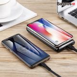  Pin sạc dự phòng không dây Baseus Dual Coil Wireless LV315 10,000mAh cho iPhoneX/ XS Max/ Samsung S9/ N9/ Xiaomi/ Huawei (LCD, Type C/PD + QC3.0 input/output 15W, Wireless charge  Power bank) 