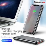  Pin sạc dự phòng không dây Baseus Dual Coil Wireless LV315 10,000mAh cho iPhoneX/ XS Max/ Samsung S9/ N9/ Xiaomi/ Huawei (LCD, Type C/PD + QC3.0 input/output 15W, Wireless charge  Power bank) 