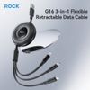  Cáp Sạc Đa Năng ROCK G16 3-in-1 USB to M+L+C 3.5A (1m, 480Mbps) 