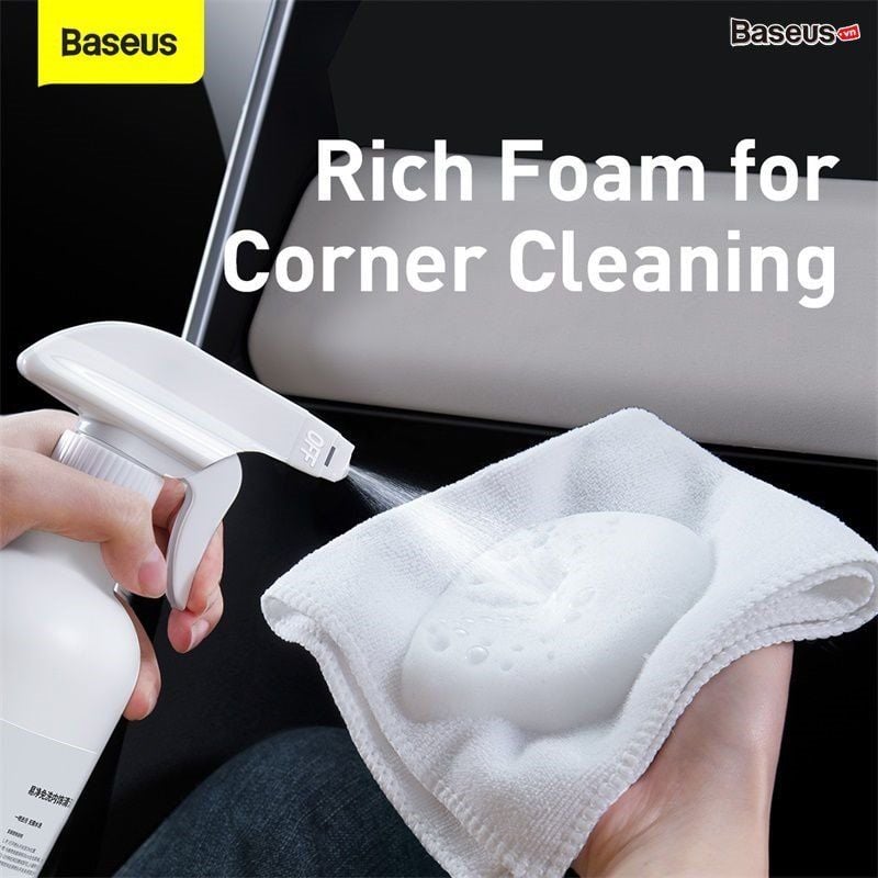  Dung dich tẩy rửa, vệ sinh nội thất xe ô tô Baseus Easy Clean Rinse-free Car Interior Cleaner (500ml) 