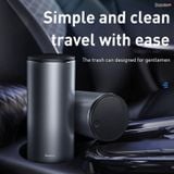  Thùng chứa rác Mini tiện dụng Baseus Gentleman Style dùng trên xe hơi hoặc bàn làm việc (Metal Vehicle-mounted Trash Can) 