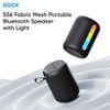  Loa Di Động ROCK S56 Fabric Mesh with Light (Bluetooth v5.3, 3H, 1200mAh, HSP, A2DP, AVRCP) 