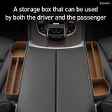  Ngăn chứa đồ tiện dụng dùng trên xe hơi Baseus Elegant Car Storage Box (Leather + Flannelette, Storage Organizer) 