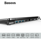  Bộ Hub chuyển đa năng Baseus Enjoyment Series Type C dành cho Smartphone/ Laptop/ Macbook ( Type-C to HDMI/ VGA/ USB 3.0/ Card Reader/ RJ-45/AUX 3.5mm) 