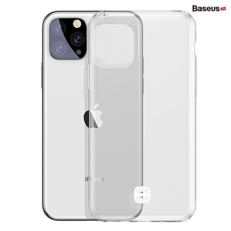  Ốp lưng trong suốt có dây đeo tay chống rớt Baseus Transparent Key Phone Case cho iPhone 11 Series (TPU Soft Silicone, Dirt-resistant, Prevent Dropping Case) 