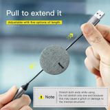  Cáp sạc dây rút Baseus Fabric 3-in-1 Flexible Cable tích hợp 3 đầu Type C/Micro USB/Lightning 3.5A 1.2M 