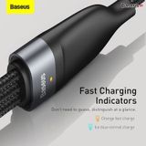  Cáp sạc nhanh 3 đầu Baseus Flash Series 3in1 (USB to Type C/Lightning/Micro, 5A/40W Quick Charging & Data Cable) 