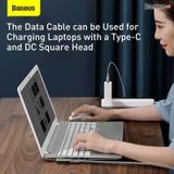  Cáp sạc nhanh Baseus Flash Series 2 in 1 C to C + DC 100W (Fast Charging Data Cable with Round Head for Laptop Charging) 