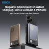  Pin Dự Phòng Không Dây Tích Hợp Nam Châm ROCK Retro 10000mAh 20W (15W Wireless Charging) 