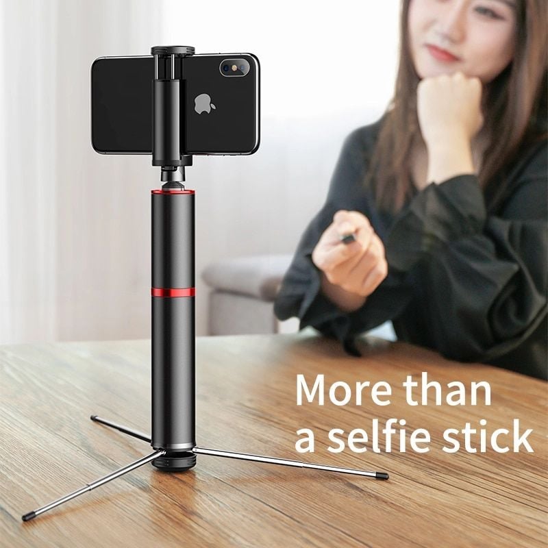  Gậy chụp hình Tự Sướng/ Live Stream tích hợp Tripod xếp gọn Baseus Fully Folding Selfie Stick (Bluetooth Remote Control, Camera Tripod, Selfie Stick ) 