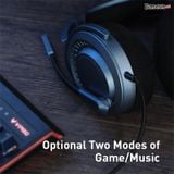  Tai nghe gaming chụp tai dành cho Game thủ Baseus GAMO D05 (Bongiovi AcousticLaps and Immersive Virtual 3D Game Headphone with microphone) 