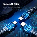  Cáp Sạc Nhanh Đa Năng 3-in-1 USB to M+L+C ROCK Hi-Tensile 3A (1.2m) 