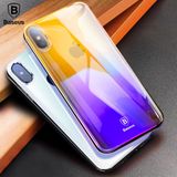  Ốp lưng trong suốt đổi màu Baseus Glaze Case cho iPhone X (Ultra Thin, Gradient Hard Plastic Case) 