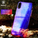  Ốp lưng trong suốt đổi màu Baseus Glaze Case cho iPhone X (Ultra Thin, Gradient Hard Plastic Case) 