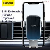  Đế giữ điện thoại trên xe Ô Tô Baseus Glaze Gravity Car Mount (New 2020 upgrade Model, Metal Bracket, Air Outlet Version - Gắn khe gió máy lạnh) 