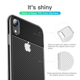  Ốp lưng Silicone dẽo trong suốt chống bám vân tay Baseus Glistening Case cho iPhone XR 6.1 inch (Soft TPU Silicone, Grid Pattern Design) 