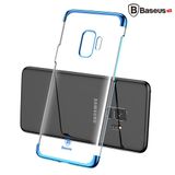  Ốp lưng trong suốt viền si màu Baseus Glitter Case cho Samsung Galaxy S9/ S9 Plus ( Ultra Thin, Luxury Plating Hard Plastic Case) 