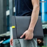  Túi da PU 2 lớp cao cấp chống thấm, trầy xước Baseus Let''s Go Traction Computer Liner Bag cho iPad/Macbook/Laptop (Double Layers, Magnetic switch, Waterproof, PU Leather, 13/16 inches Bag) 