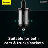  Tẩu sạc 2 cổng USB dùng trên xe hơi Baseus Grain Pro Car Charger (5V/4.8A, Dual USB Port Auto Quick charger) 