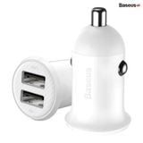  Tẩu sạc 2 cổng USB dùng trên xe hơi Baseus Grain Pro Car Charger (5V/4.8A, Dual USB Port Auto Quick charger) 