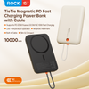  Pin Dự Phòng ROCK TieTie with Type-C Built-in Cable 10000mAh 20W 