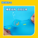  Cáp Dây Rút Đa Năng 3-in-1 USB to M+L+C ROCK Doraemon 3A (1M, 480Mbps, Retractable Data Cable) 