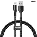  Cáp sạc nhanh siêu bền Baseus Halo Data Lightning Cable cho iPhone/iPad (2.4A Fast Charge , LED Light indicator) 