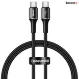  Cáp sạc nhanh Baseus Halo  Data C to C Cable (20V/3A, 60W, Power Delivery, QC3.0 Quick Charge Cable) 