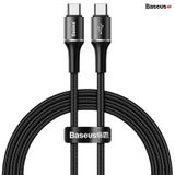  Cáp sạc nhanh Baseus Halo  Data C to C Cable (20V/3A, 60W, Power Delivery, QC3.0 Quick Charge Cable) 