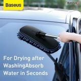  Chổi lau rửa, vệ sinh chuyên dụng cho xe ô tô Baseus Handy Soft Flat Mop (Microfiber, Washing Brush Tools, Car/Home Dual-use) 