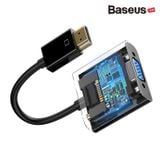  Đầu chuyển cổng HDMI sang VGA/ Audio AUX 3.5mm  Baseus HD Converter (1080p Digital HDMI Male to VGA Female Video Converter Audio Splitter for Laptop) 