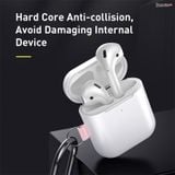  Case chống sốc có móc khoá đeo cho Airpods Baseus Let''s go Woven Label Hook Protective Case (For AirPods 1/2 Generation) 