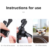  Bộ đế giữ điện thoại trên ô tô Baseus Horizontal Screen Gravity Holder (Paste Type,Vehicle-mounted, Car Holder ) 