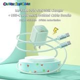  Combo Sạc Nhanh kèm Cáp C to C ROCK Crayon Shinchan Ice²Cube 30W (GaN Charger, Metal Braided Cable Bundle) 