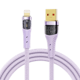  Cáp Sạc Nhanh USB to Lightning ROCK Z21 Transparency Series 2.4A (1.2m) 