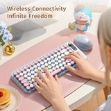  Combo Chuột + Bàn Phím Không Dây ROCK Doraemon J10 (Phạm vi lên tới 10m, 2.4GHz Receiver) 
