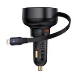  Tẩu Sạc Nhanh Kèm Cáp Dây Rút Baseus Enjoyment Pro Car Charger U+Retractable 