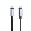  Cáp Sạc Nhanh Cho iPhone 14/15 Series ROCK Deep Indigo Series 27W/100W Fast Charge Data Cable 