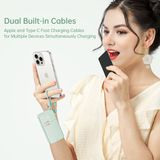  Pin Dự Phòng Kèm Cáp ROCK Y18 Fridge Series 20000mAh 22.5W (with Type-C + Lightning Built-in Cable) 