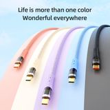  Cáp Sạc Nhanh C to C/USB to C ROCK Z21 Transparency Series 100W/6A (1.2m) 
