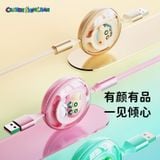  Cáp Sạc Dây Rút 3-In-1 ROCK Crayon Shinchan USB to L+M+C 3.5A (480Mbps, Retractable Cable, 1.1M) 