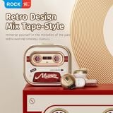  Tai Nghe Không Dây TWS ROCK Retro Mix Tape (Bluetooth v5.3, 6H, IPX4) 