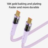  Cáp Sạc Nhanh C to C/USB to C ROCK Z21 Transparency Series 100W/6A (1.2m) 