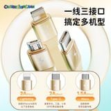  Cáp Sạc Dây Rút 3-In-1 ROCK Crayon Shinchan USB to L+M+C 3.5A (480Mbps, Retractable Cable, 1.1M) 