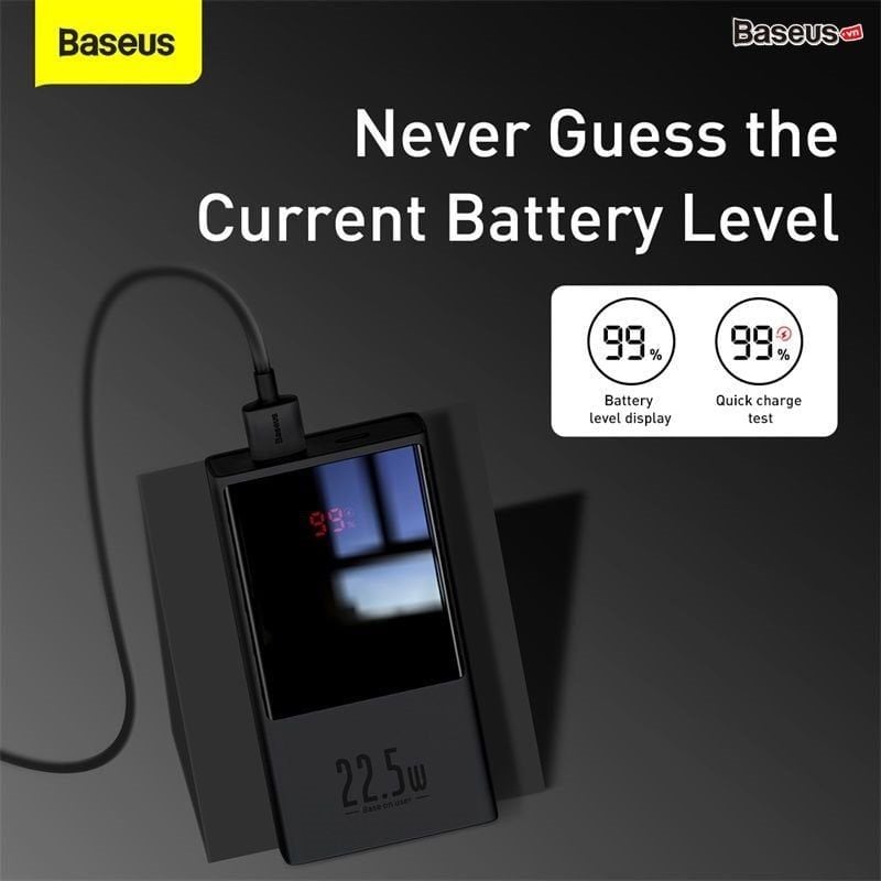  Pin sạc dự phòng sạc nhanh Baseus Super Mini Digital Display Power Bank ( 10000mAh / 20000mAh, 22.5W, màn hình LED) 