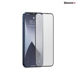  Kính cường lực chống bám vân tay dùng cho dòng iPhone 12 Baseus 0.25mm Full-glass Frosted Tempered Glass Film (Bộ 2 miếng nhám, Anti Finger Print, Full Coverage Tempered Glass ) 